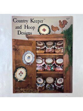 Vintage Country Keeper Hoop Designs Cross-Stitch Pattern Instruction Booklet